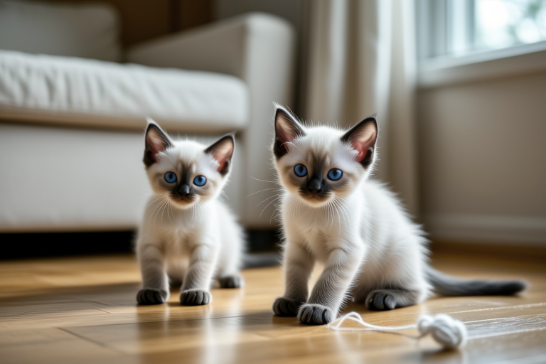 Siamese Kittens: A Journey from Playful Pups to Enigmatic Adults